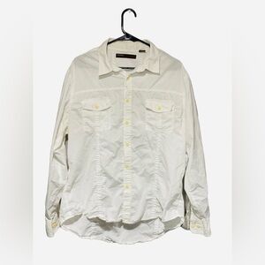 Men’s- Perry Ellis Casual Shirt- US - XL- White